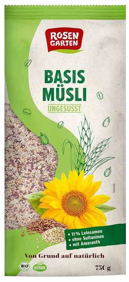 Muesli de cereais com amaranto BIO 750 g ROSENGARTEN Main Image