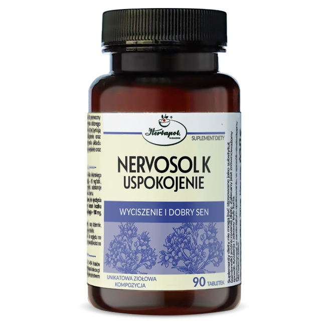 Nervosol K Rustgevend 90 tabletten. HERBAPOL KRAKÓW Main Image