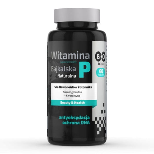 Neue Age Vitamin P Baikal Kapseln, 60 Stück, natürliche antioxidative Nahrungsergänzung in einer braunen Kapsel