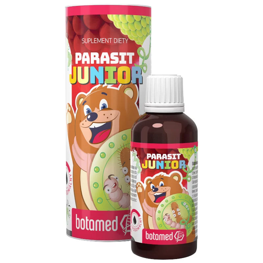 B&M Parasit Junior Kinder-Parasitenmittel Flasche mit 50 ml, sichtbare Verpackung und Produktetikett