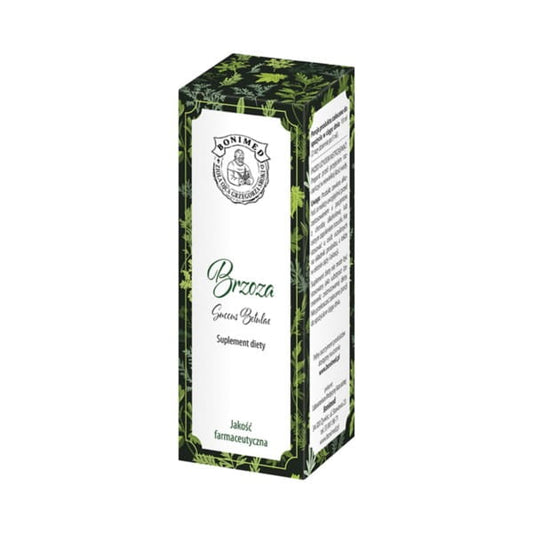 BONIMED Birkenholz Succus Betulae in 100 ml Flasche, natürliche Birkenrinde Saft, Flasche mit braunem Deckel, auf weißem Hintergrund