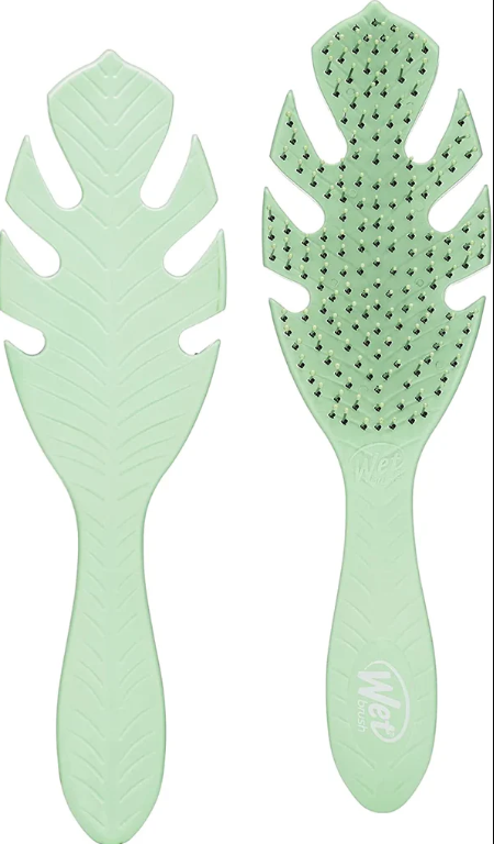 Grüne nass Haarbürste von Wet Brush, Entwirrer-Haarbürste für nasses Haar, ergonomischer Griff, ideal zum entwirren und pflegen.