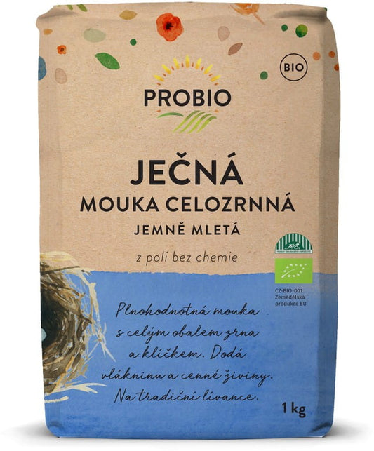 Bio Gerstenmehl Typ 1850 von PROBIO, 1 kg, feines, naturbelassenes Getreidemehl für Backen und Kochen.