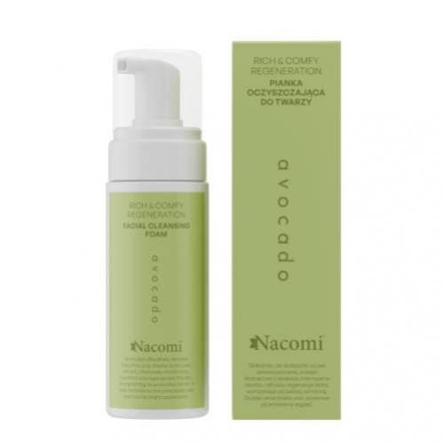 Nacomi Gesichtsreinigungsschaum in 150 ml Flasche, schäumende Gesichtspflege für eine gründliche und sanfte Reinigung.