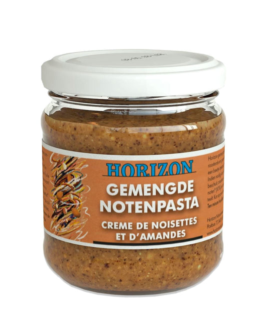 Bio Haselnuss- und Mandelcreme von Horizon in 175 g Glas, cremige Nussmischung, ideal für Brot und Desserts