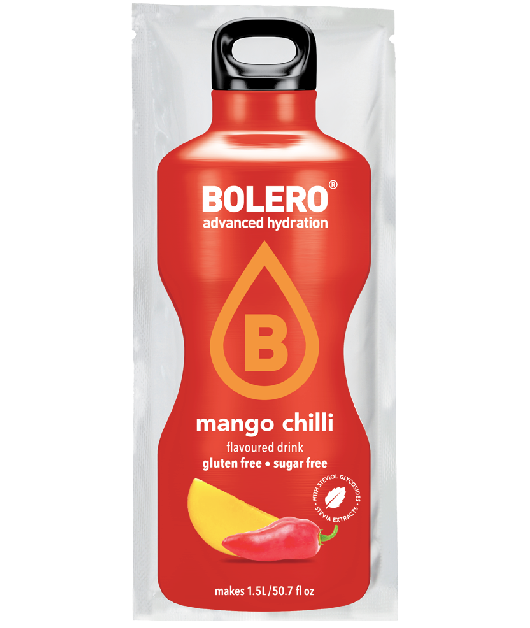 Bolero Mango Chili Instant Bolero, 9g Packung mit Mango- und Chilisamen, für würzigen Geschmack