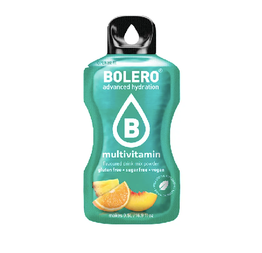 Bolero Multivitamin Instant-Getränkesticks, 3g, in einer Packung mit mehreren einzelnen Beuteln, ideal für schnelle Vitamindrinks