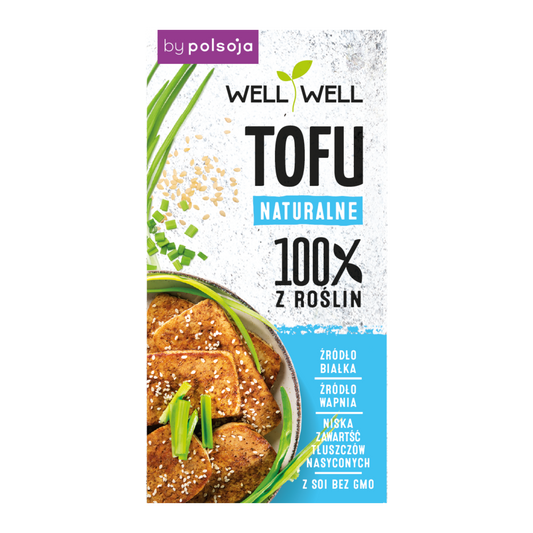 Natürlicher Tofu von WELL WELL in 200 g Packung, cremige Textur, ideal für vegetarische Gerichte und gesunde Ernährung.