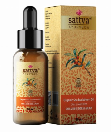 ECO Körper- & Haaröl aus Rocknuss von SATTVA in 50 ml Flasche, natürliches ayurvedisches Öl für Haut und Haare