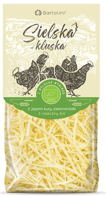 Bunte Krajanka BIO Nudeln mit Eiern von grünfüßigen Hühnern, 250g, von BARTOLINI, frisch und handgemacht