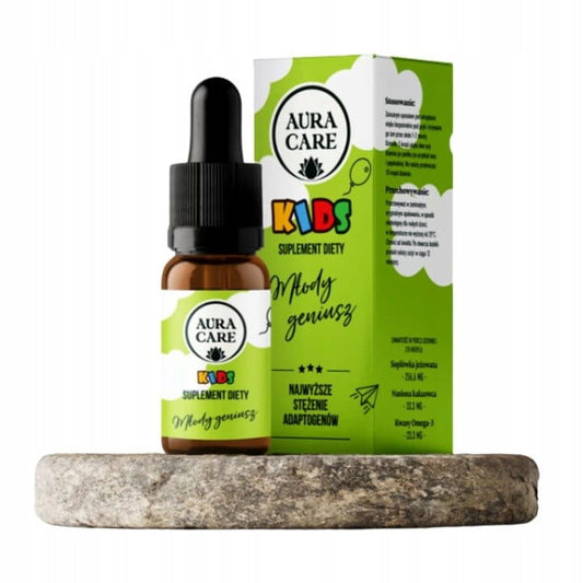 Aura Care KIDS Young Genius Adaptogene Flasche, 10 ml, naturbelassene Nahrungsergänzung für Kinder
