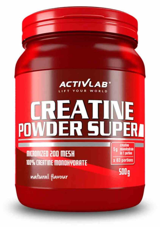 ActivLab Kreatin-Pulver in 500g Packung, feines weißes Pulver für Muskelaufbau und sportliche Leistung