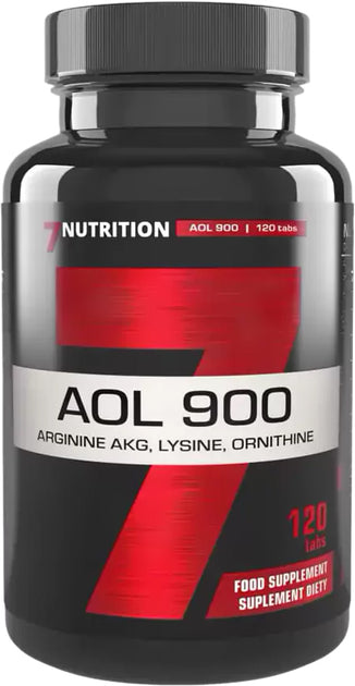 7Nutrition AOL 900 Arginin, AKG, Lysin und Ornithin Tabletten, sportliche Nahrungsergänzung, in einer Blisterpackung