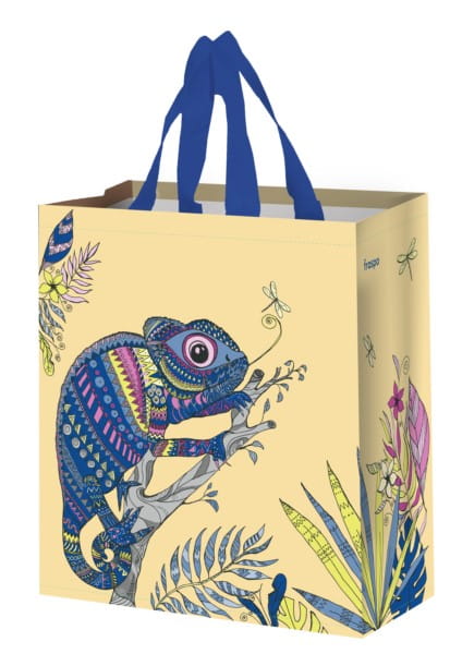 Cremefarbene FRASPO Z Pp Serie Tasche Chameleon 14 L aus robustem Material, mit Reißverschluss und Griff.