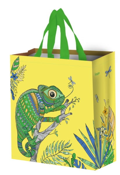 Gelbe FRASPO Z Pp Serie Tasche Chameleon 14 L mit Reißverschluss und Tragegriffen, vielseitige Alltags- und Reiserucksack.
