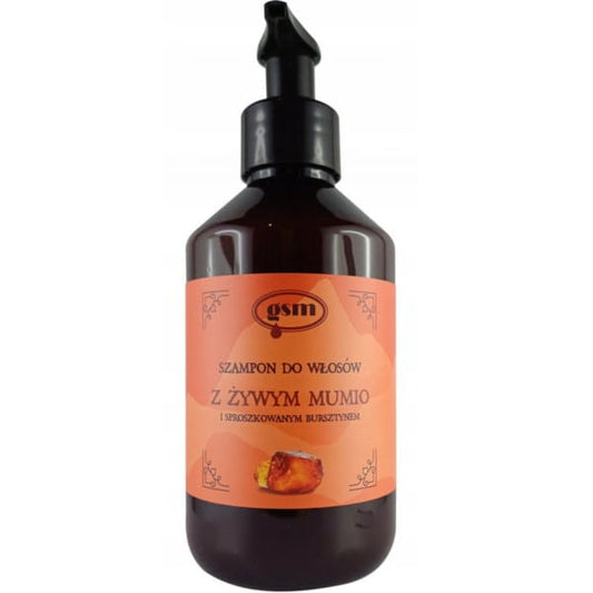 GSM Haarshampoo mit lebenden Mumien von Dystrybutor Biogo.pl, 300 ml, Flasche mit spezieller Formel für gesundes Haar