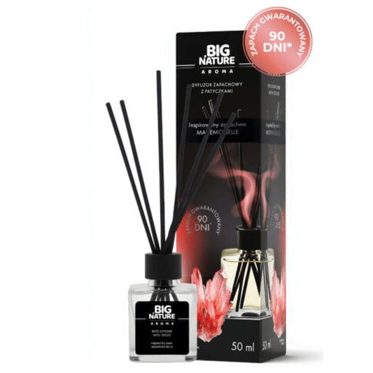 Dufter Diffusor Big Nature MADEMOISELLE 50 ml mit natürlichem Design für Raumduft und Aromatisierung.