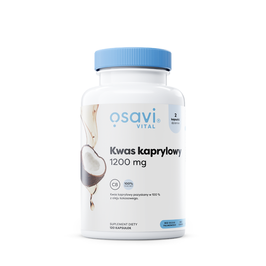 Weichkapseln Osavi Caprylsäure 1200 mg, 120 Stück, natürliche Nahrungsergänzung aus BIOGO.PL