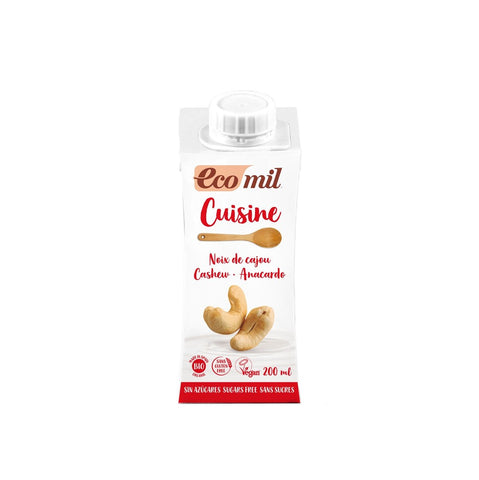 Cashewnuss-Kochcreme ohne Zucker BIO 200 ml ECOMIL