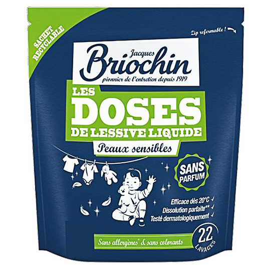Geurvrije wascapsules voor de gevoelige huid (22 stuks) - BRIOCHIN