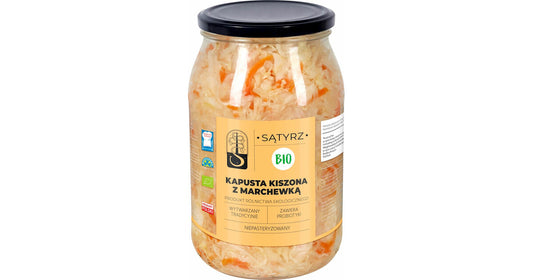 Sauerkraut mit Karotten BIO 800 g - SĄTYRZ - Biogo.de