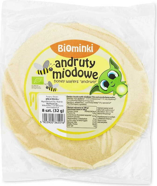 BIO-HONIGWAFFELN 11 x 32 g – BIOMINKI MHD: 12-2026