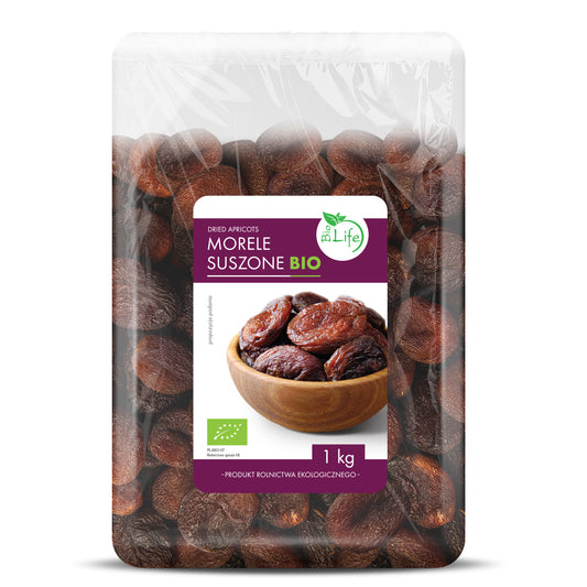 Frische, saftige Bio-Äpfel im 1 kg EKO BIO LIFE Beutel, natürliche Bio-Qualität, perfekt für Obstliebhaber.