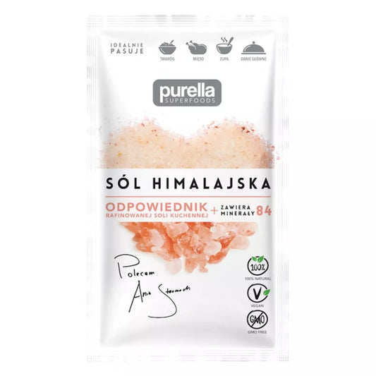 Himalaya-Salz von PURELLA FOOD, 200 g, enthält Mineralien, grobes Kristallsalz, naturbelassenes Salz für Kochen und Würzen