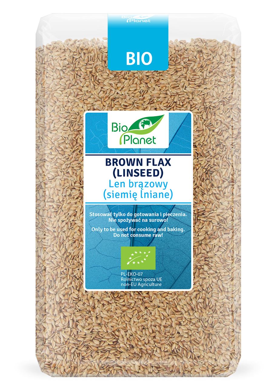 Brauner Flachs (Leinsamen) BIO 1 kg - BIO PLANET