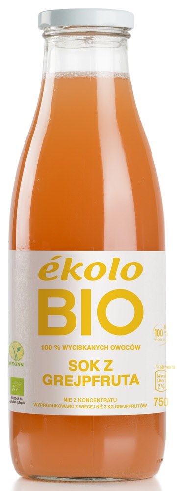 Bio-Grapefruitsaft in 750 ml Flasche von Biogo.de, frischer, naturbelassener Saft aus biologischem Anbau