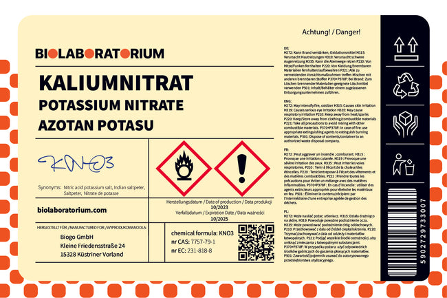 Dusičnan draselný 3 kg BIOLABORATORIUM Main Image