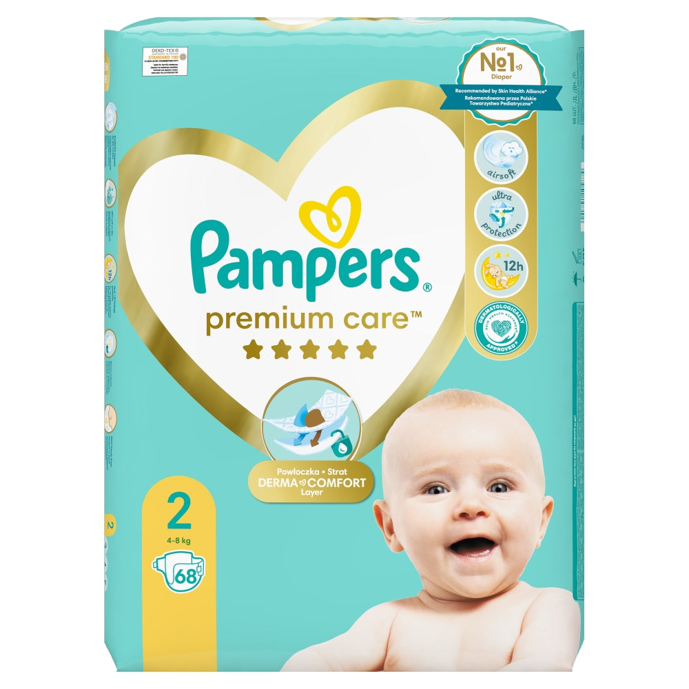 Premium Care Πάνες Μέγεθος 2 Pampers 68 τεμ.