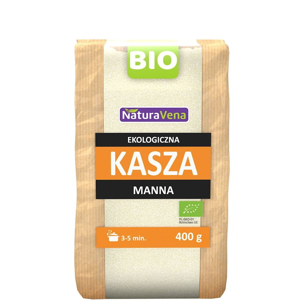 BIO-MANNA-GRÜTZE 400 g – NATURAVENA MHD: 09-2026