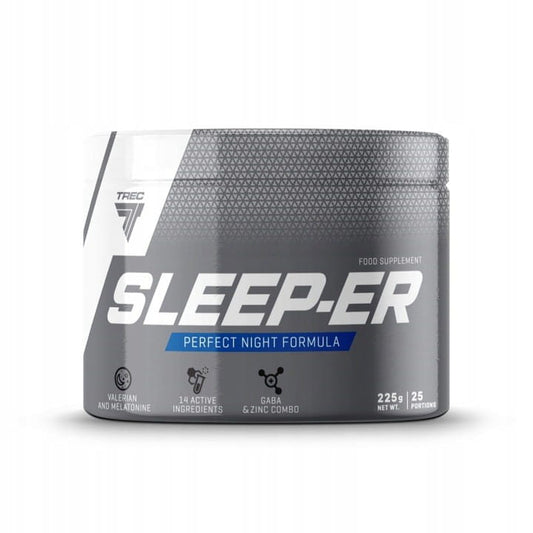 Trec Sleep-ER 225g tropischer Geschmack, Nahrungsergänzung mit tropischem Fruchtaroma, Pulver in Dose, für besseren Schlaf