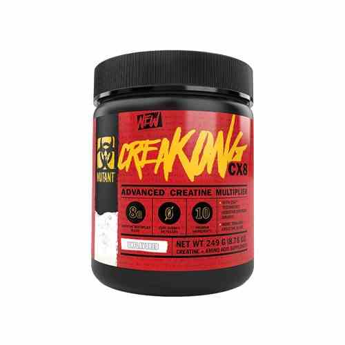 PVL Mutant Creakong CX8 Proteinpulver in 249g Dose, kreative Verpackung sichtbar, ideal für Muskelaufbau und Fitness.