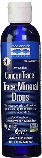 Spurenelemente ConcenTrace Spurenelement-Tropfen in 237 ml Flasche, naturbelassene Mineralstoffmischung von Trace Minerals