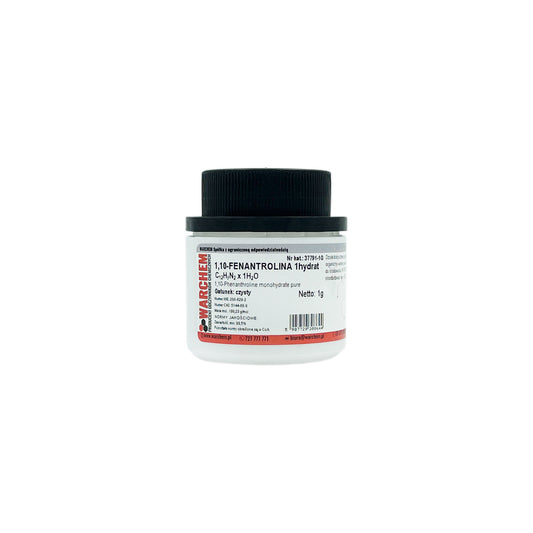 Reines 1 g 1,10-Phenanthrolin-1-Hydrat von WARCHEM, chemisches Pulver in Verpackung.