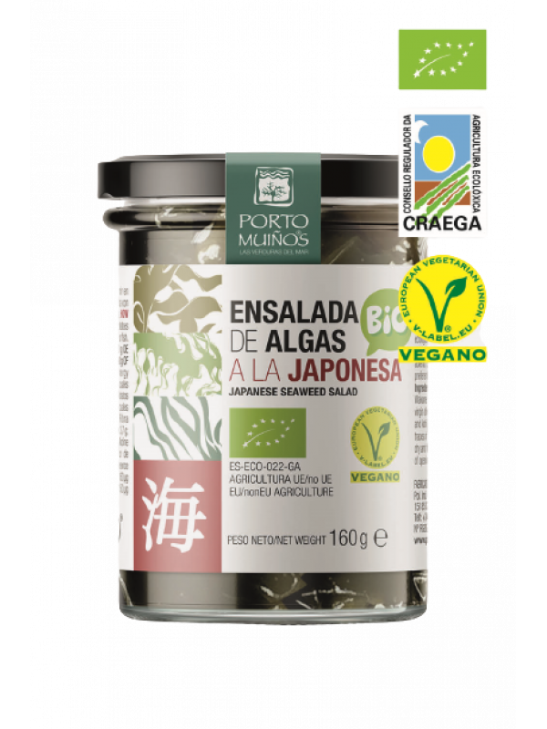 Japanischer Algensalat in BIO-Salzlake 160 g (110 g) - PORTO MUINOS - Biogo.de