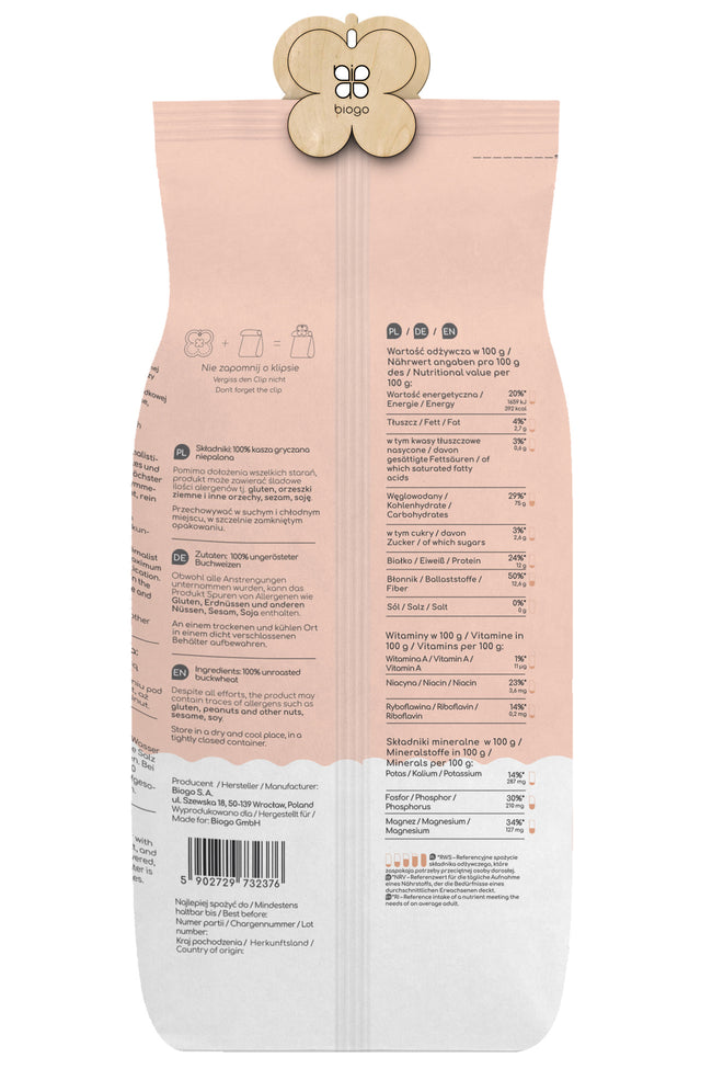 Neloupaná pohanková kroupa 1 kg BIOGO Main Image