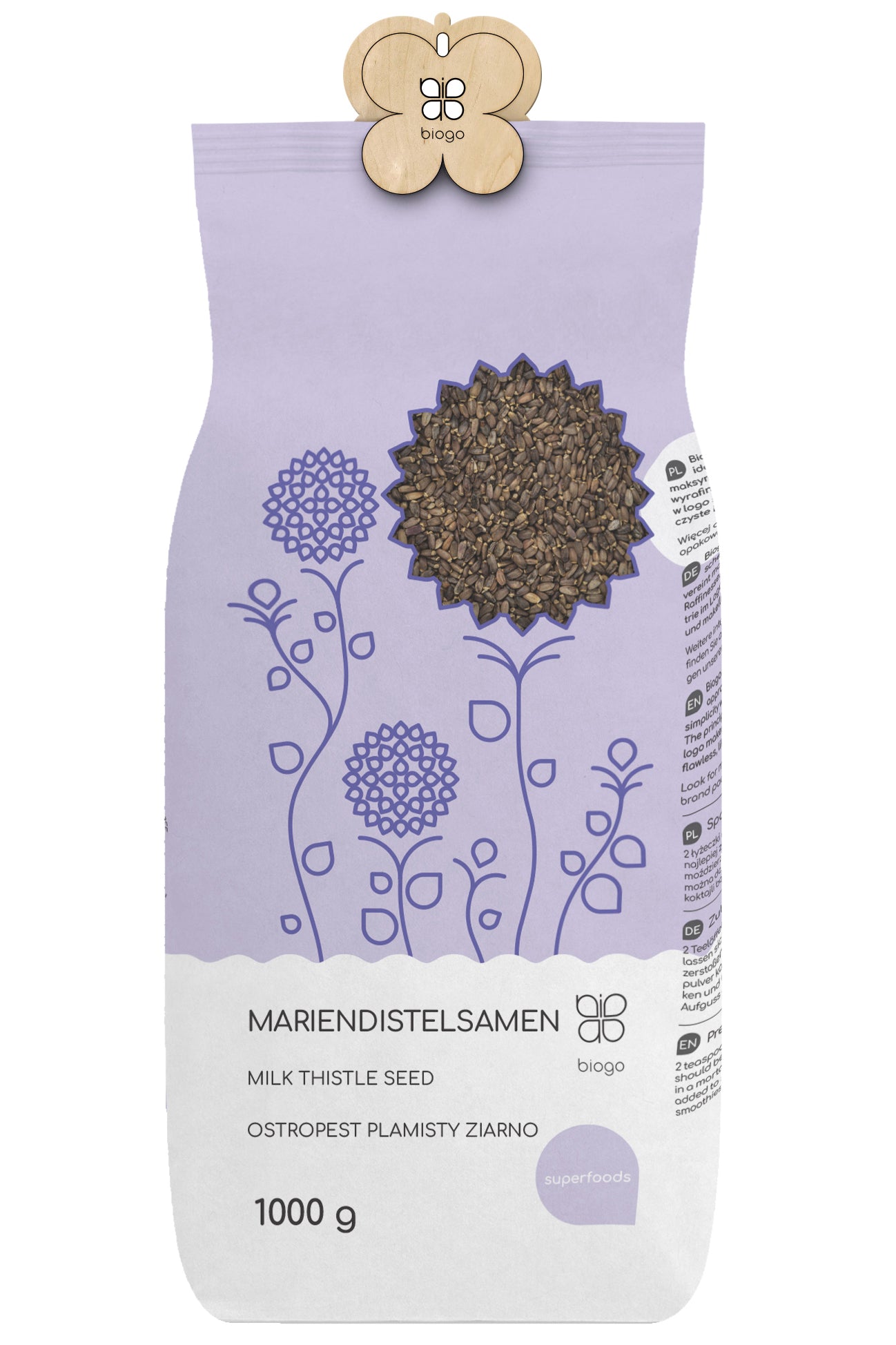 Mariendistelsamen 1 kg BIOGO - Biogo.de Pääkuva