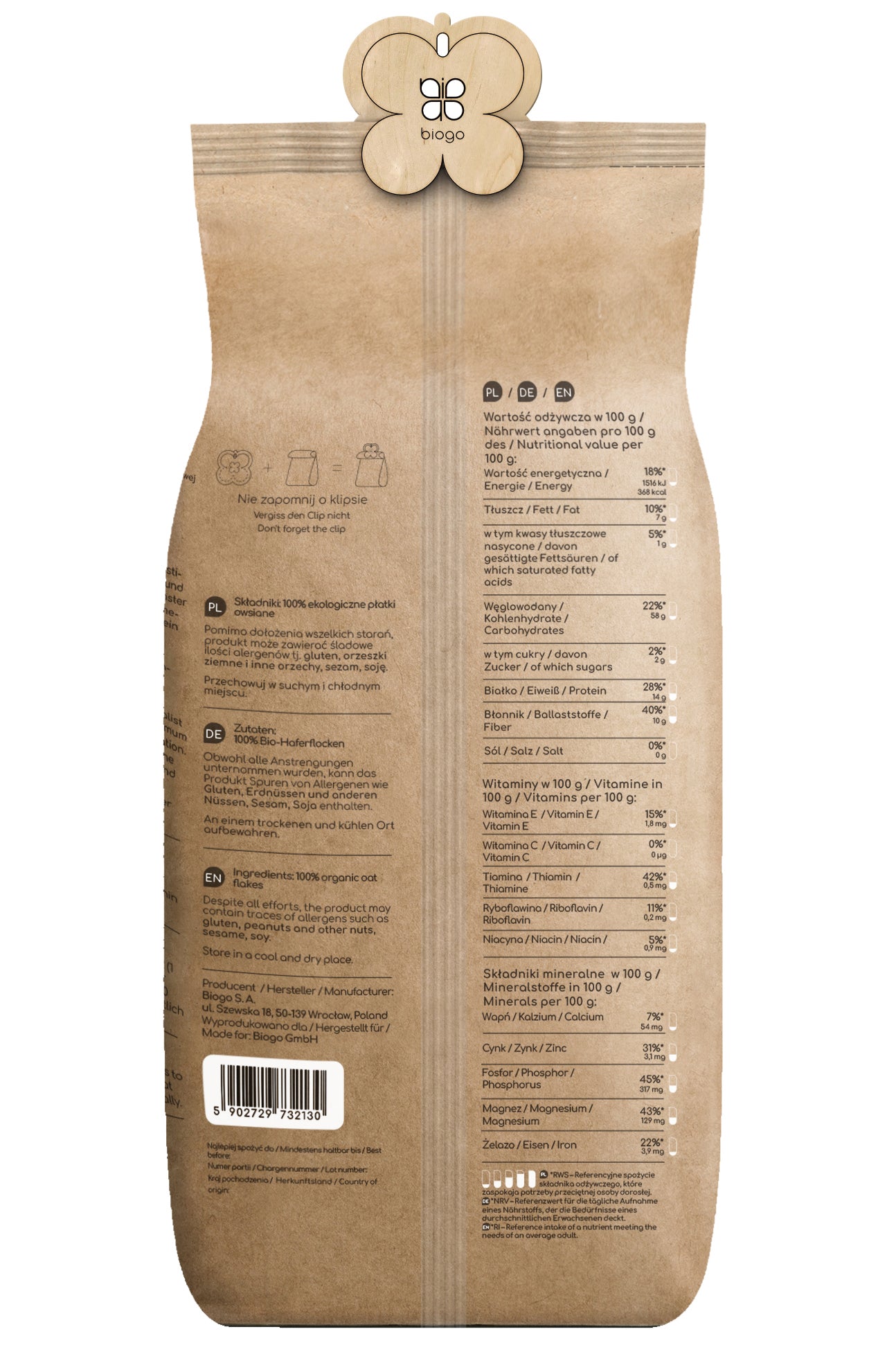 Bio javdar un 600 g BIOGO Zweitbild