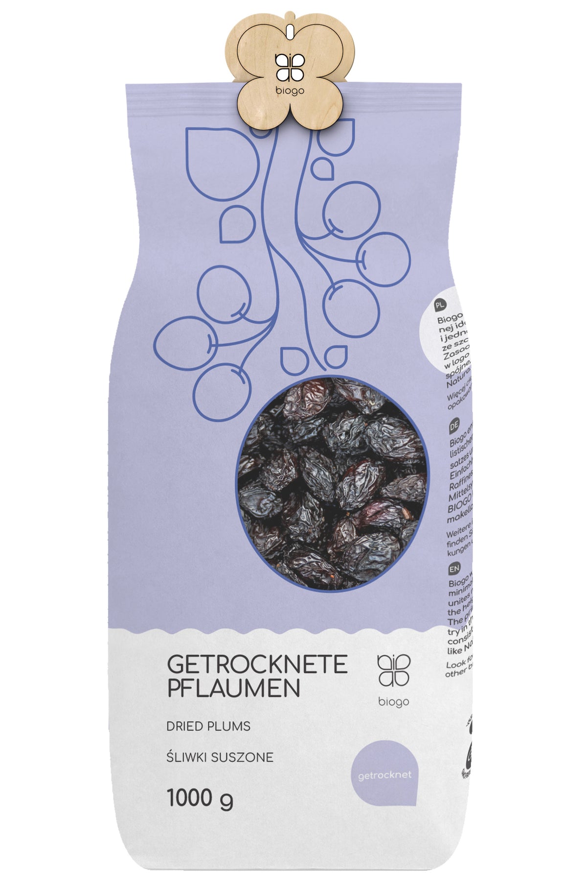 Getrocknete Pflaumen 1 kg BIOGO - Biogo.de