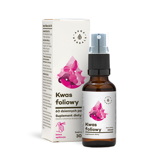 Vitamin B9 Folsäure Spray 240 Anwendungen 30 ml AURA HERBALS - Biogo.de