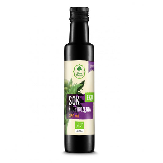 Bio Distelsaft von DARY NATURY in 250 ml Flasche, naturbelassen und hochwertig, zeigt die Flasche mit Etikett und Inhalt