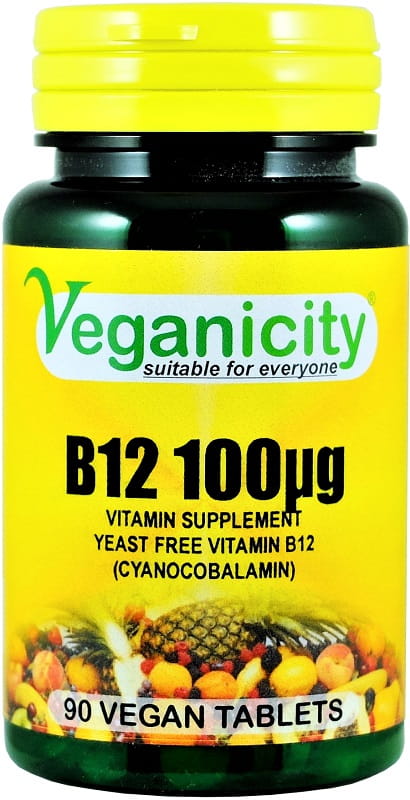 Vitamin B12 Cyanocobalamin 100μg B - 12 Cyanocobalamin 90 Tabletten VEGANITÄT