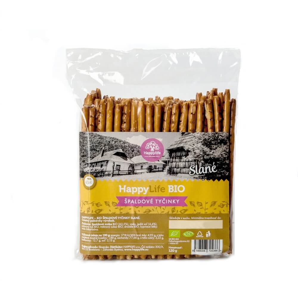 Dinkelsticks mit Salz BIO 120 g HAPPYLIFE