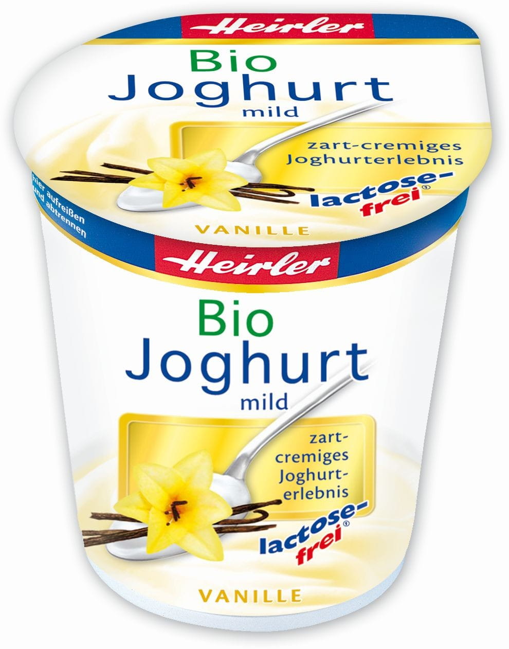 Laktosefreier Vanillejoghurt 35% BIO 150 g - HEIRLER