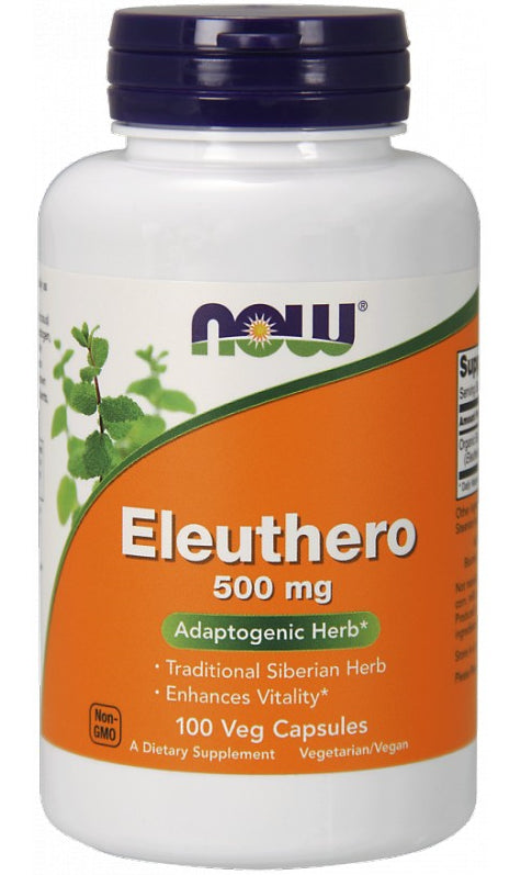 Eleutherococcus Stachelwurzel Eleuthero 500mg 100 Kapseln NOW FOODS