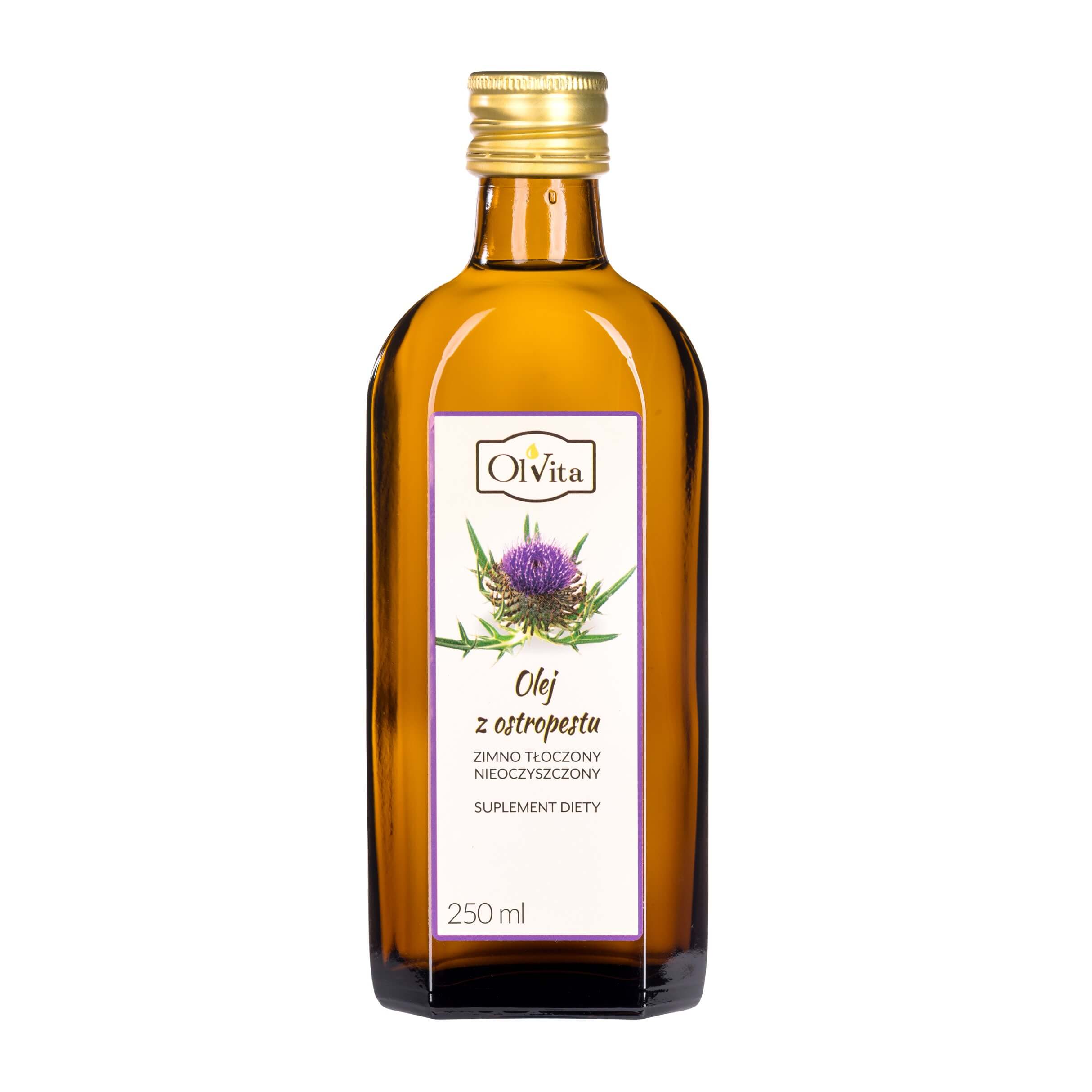 Mariendistelöl, kaltgepresst und roh 250ml OLVITA Imagem principal do produto