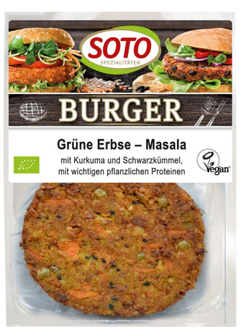 Vegane Burger mit Erbsen BIO 160g SOTO